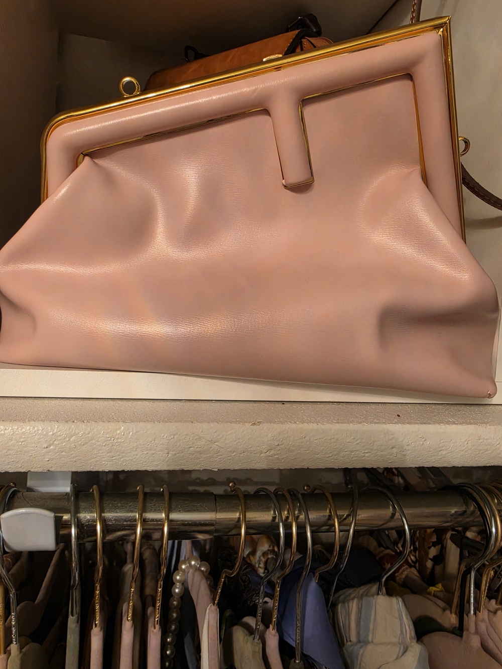 Dupe Classic Pink Frame Clutch Bag - Elegant Women's Handbag